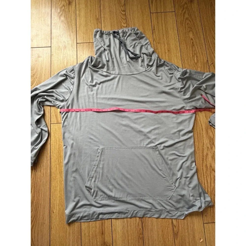 Emirates Airlines Unisex Gray L/XL Modal Adjustable Cowl Neck Lounge Travel Top